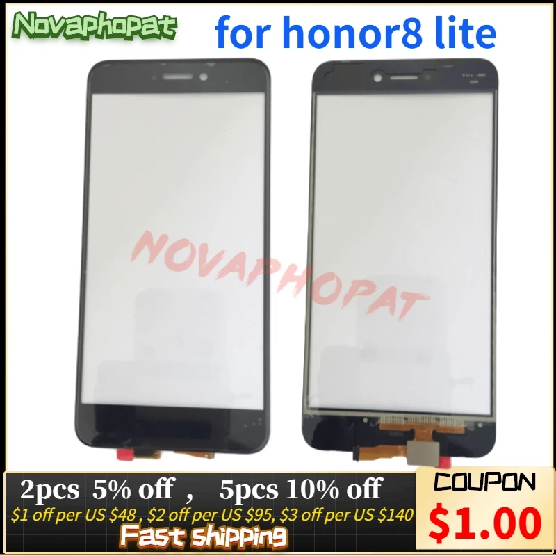 10 шт. Novaphopat Nova Lite сенсор для Huawei P8/P9 2017 Honor 8 сенсорный экран дигитайзер стеклянная