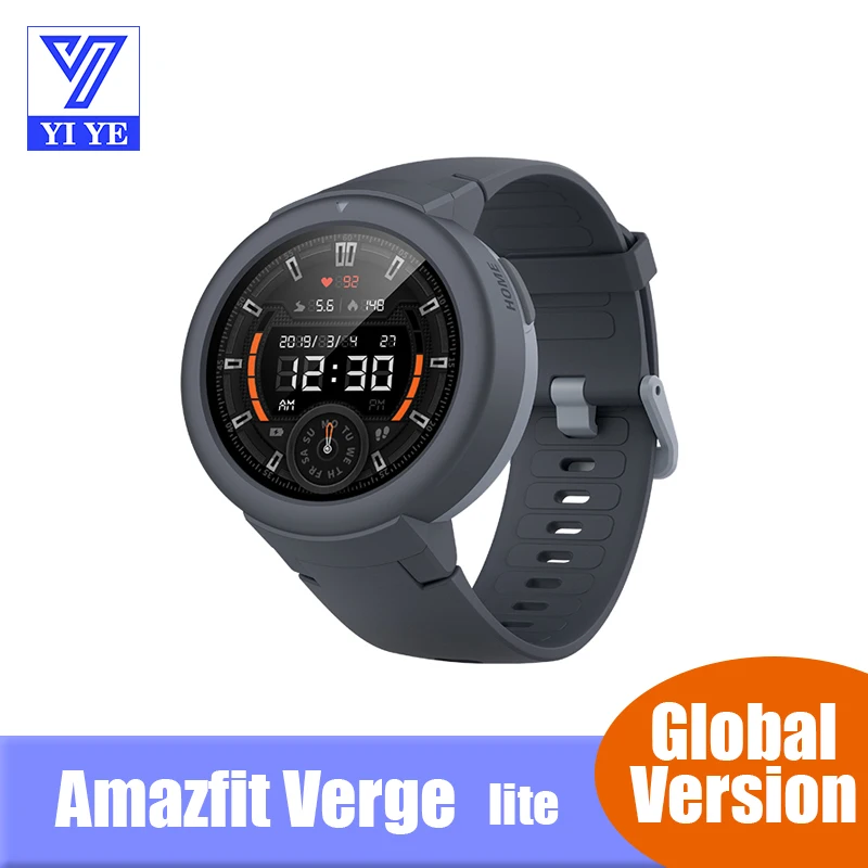 

Original Global Version Amazfit Xiaomi Huami Verge Lite Smart Watch Bluetooth GPS Sport Heart IP68 Waterproof Watch