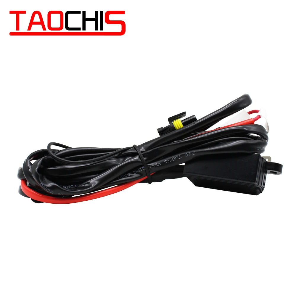 Taochis 12V/24V H4 9003 Impermeabile Cablaggio Per Fari Hid Blubs Xeno Hid Kit Di Conversione In Pvc Materiale