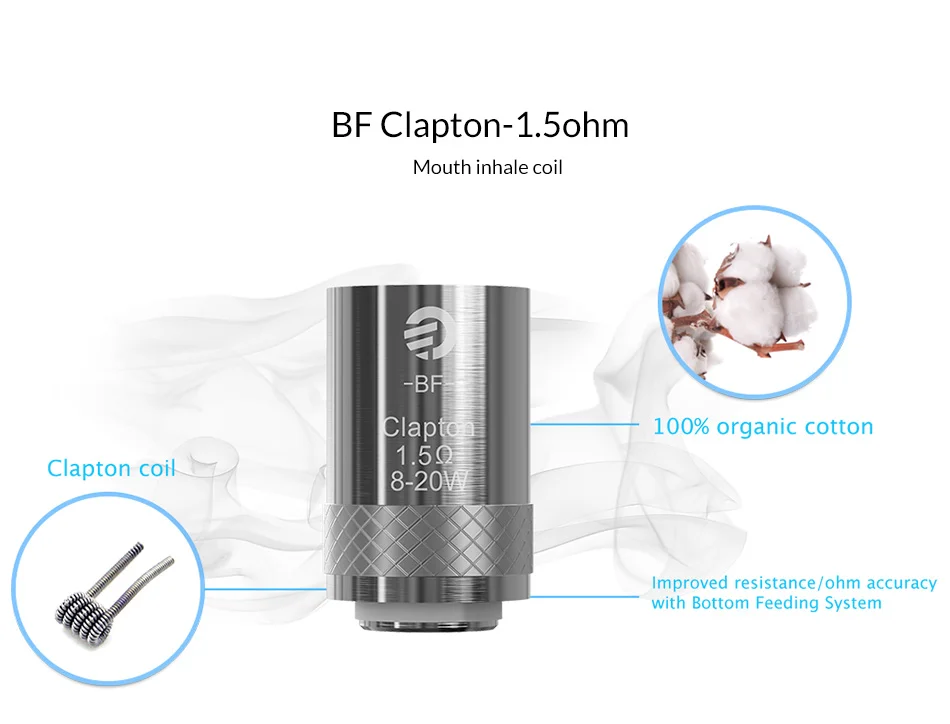 5 шт./упак. Joyetech BF типа Клэптон для намотки катушки в 1.5ohm для BF распылитель/пульверизатор Cubis/кубоид мини электронная сигарета