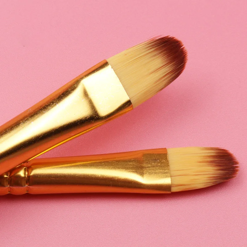 Paint Brushes Set Professional Nylon Hair Wood White Handle Painting Brush  For Watercolor Pigment Brush 10pcs
