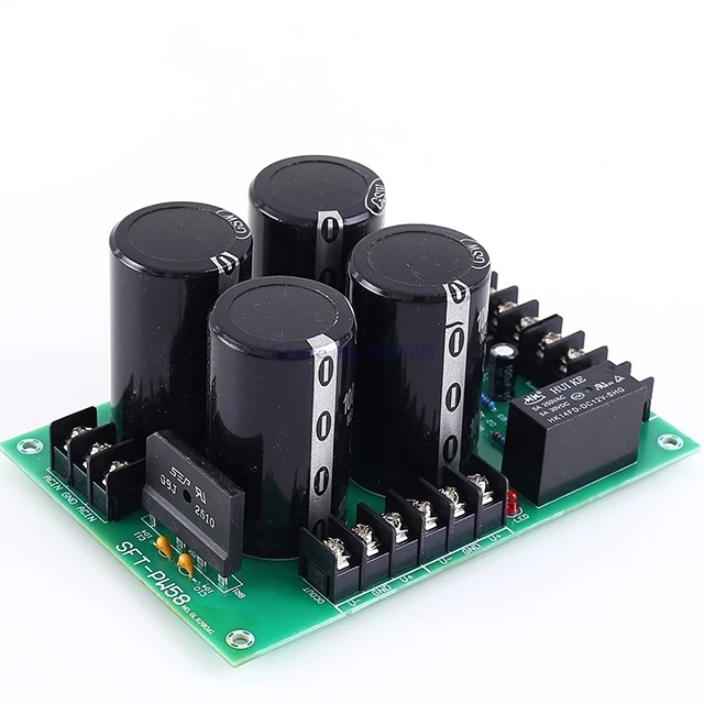 

A7-- 25A AC 18V-35V to DC 25V-48V Dual Power Filter Amplifier Power Rectification Board Horn Protector
