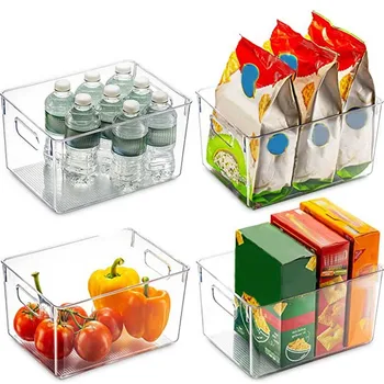 

Large Refrigerator Storage Box Kitchen Storage Containe Plastic Fruit Vegetable Fresh-Keeping Box Drawer Shelf Kitchen Organizer