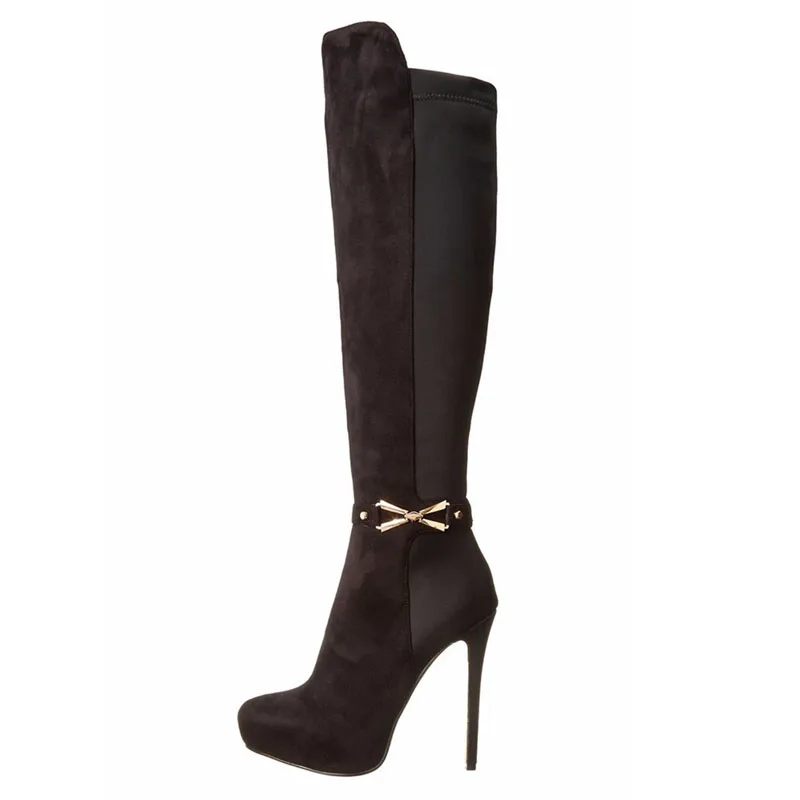 Arden/Модная женская обувь на меху зимние элегантные женские ботинки на шпильке с острым носком, на молнии, однотонного цвета, с пряжкой в сдержанном стиле