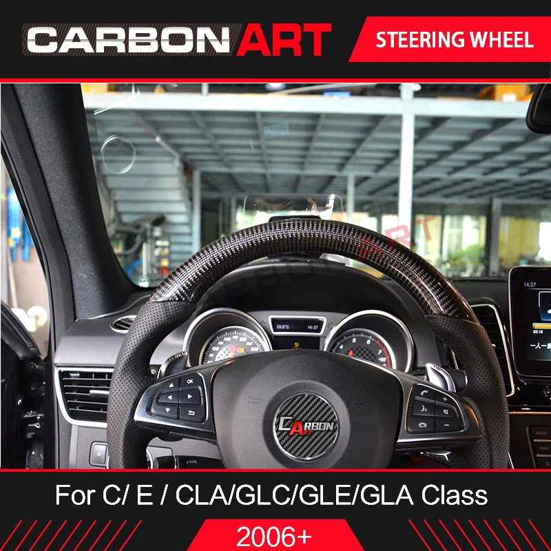Рулевое колесо для Mercedes C E class W176 CLA GLC GLE C180 C200 CLA180 E400 W218 рулевое из углеродного