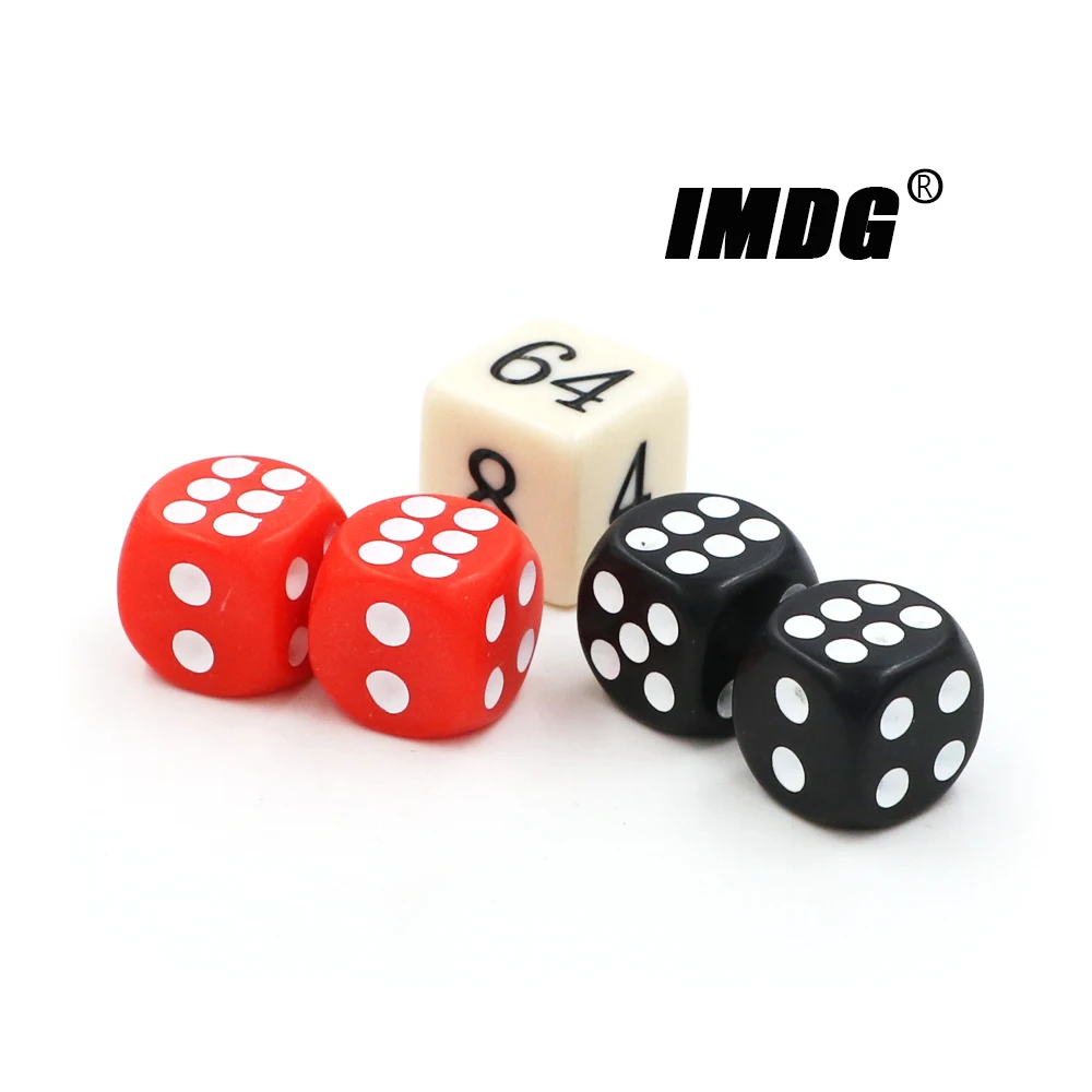 

High quality 14mm New Acrylic Colorful Backgammon Dice Set Game Dice