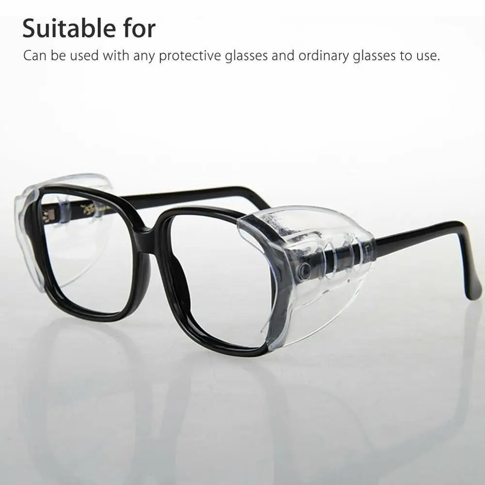Protective Goggles Protective Glasses 1 Pair Safety Glasses Protective Covers For Eyewear TPU Protector Flap Shields Clear Side Goggles Polyurethane Side Q7J7