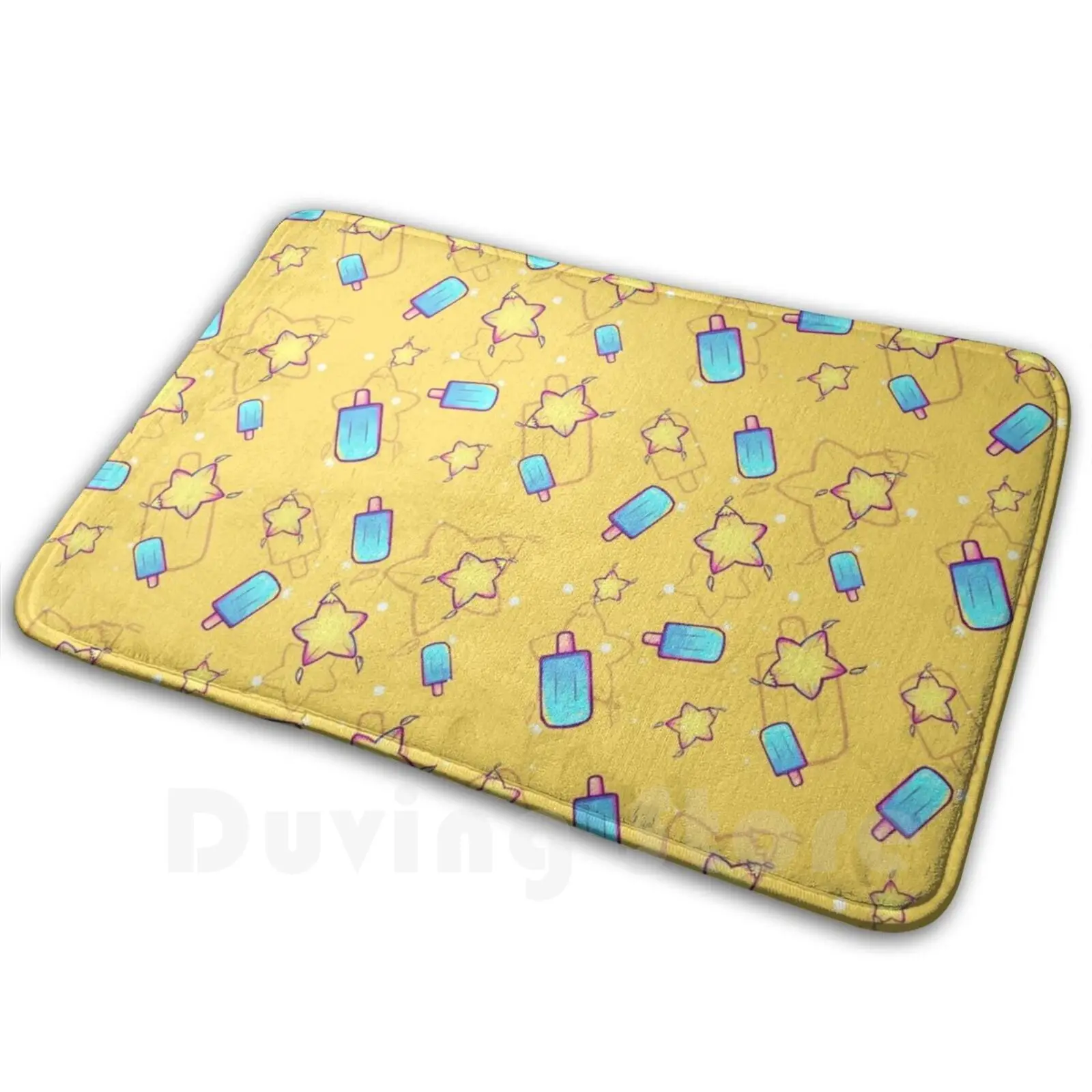 Kingdom Hearts Seasalt E Paopu Pattern Morbido Tappetino Antiscivolo Tappeto Cuscino Tappeto Kingdom Hearts Pattern Kh Sea Salt Ice