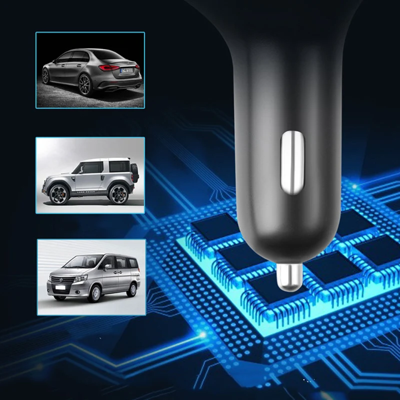 Автомобильный комплект громкой связи беспроводной Bluetooth fm-передатчик lcd MP3-плеер USB зарядное устройство 3.1A автомобильные аксессуары Handsfree Цифровой вольтметр