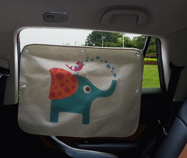 

Car Windshield Car Sun Shade Curtains Cute Cartoon Car Styling Rear Side Window Sunshade Protect Window Curtains 70cm*50cm