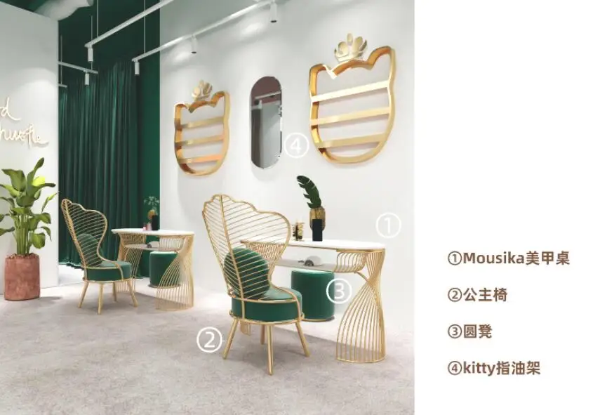 Net celebrity nail table and chair set marble simple modern single double nail table nail table sofa table chair nordic double marble nail table and chair set web celebrity gold single and double person nail table and iron art sofa chair