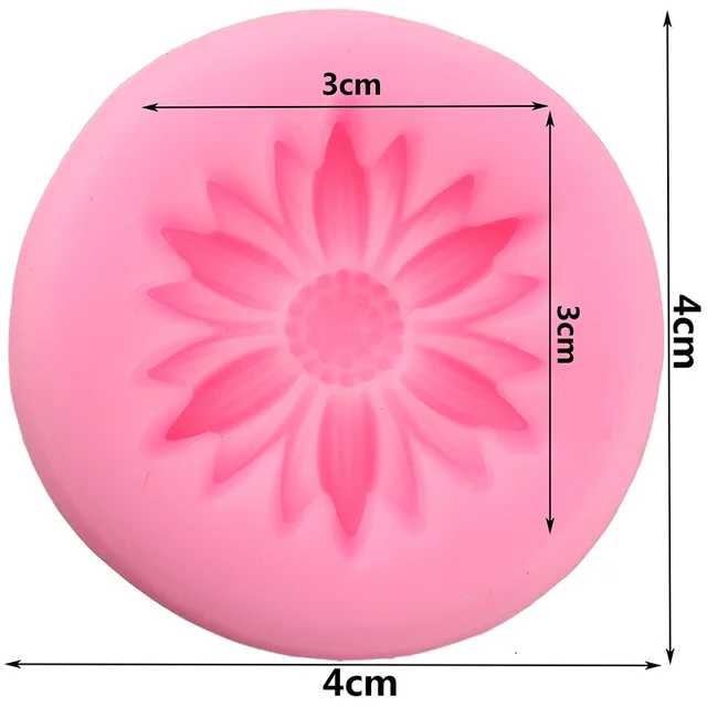 Százszorszép Virág Szilikon Formák Diy Cupcake Topper Fondant Sütemény Díszítő Szerszámok Agyag Cukorkás Csokoládé Gumpaste Penészek - Image 2