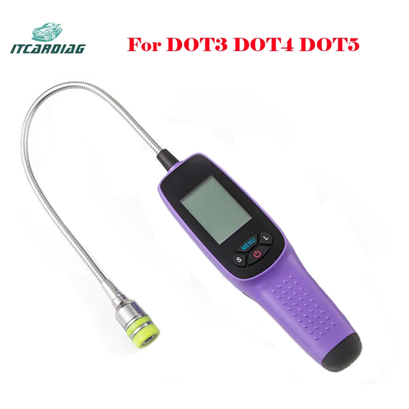 

Automobile Brake Fluid Tester With LED Lights Brake Oil Diagnostic Tools Digital Show Easily Se Test Detector For DOT3 DOT4 DOT5