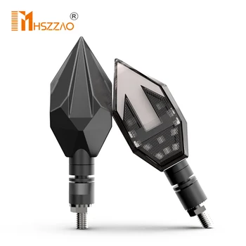 

1 Pair 12V LED Motorcycle Arrow Two-color Turning Direction Light Daytime Running Light 150NK Glare Warning Light