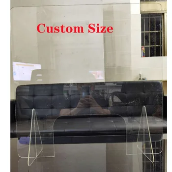 

Transparent Protection Screen Anti-spray Baffle Acrylic Multifunction Anti-spray Isolation Baffle Desktop Isolation Baffle