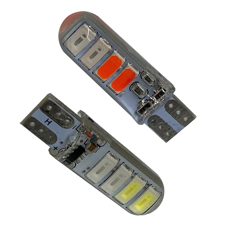 2 �� �÷��� �ڵ��� LED ����, T10 5630 8smd ���� �÷� �÷��� ����, T10 �Ǹ��� ���� ����, �ڵ��� �׼�����, 10 ��