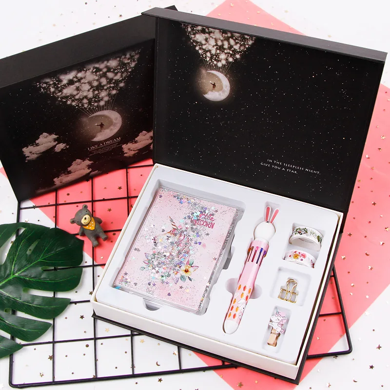 

PDA Notepad Set Creative Oil Notebook Hipster Notebook Color Page Notebook