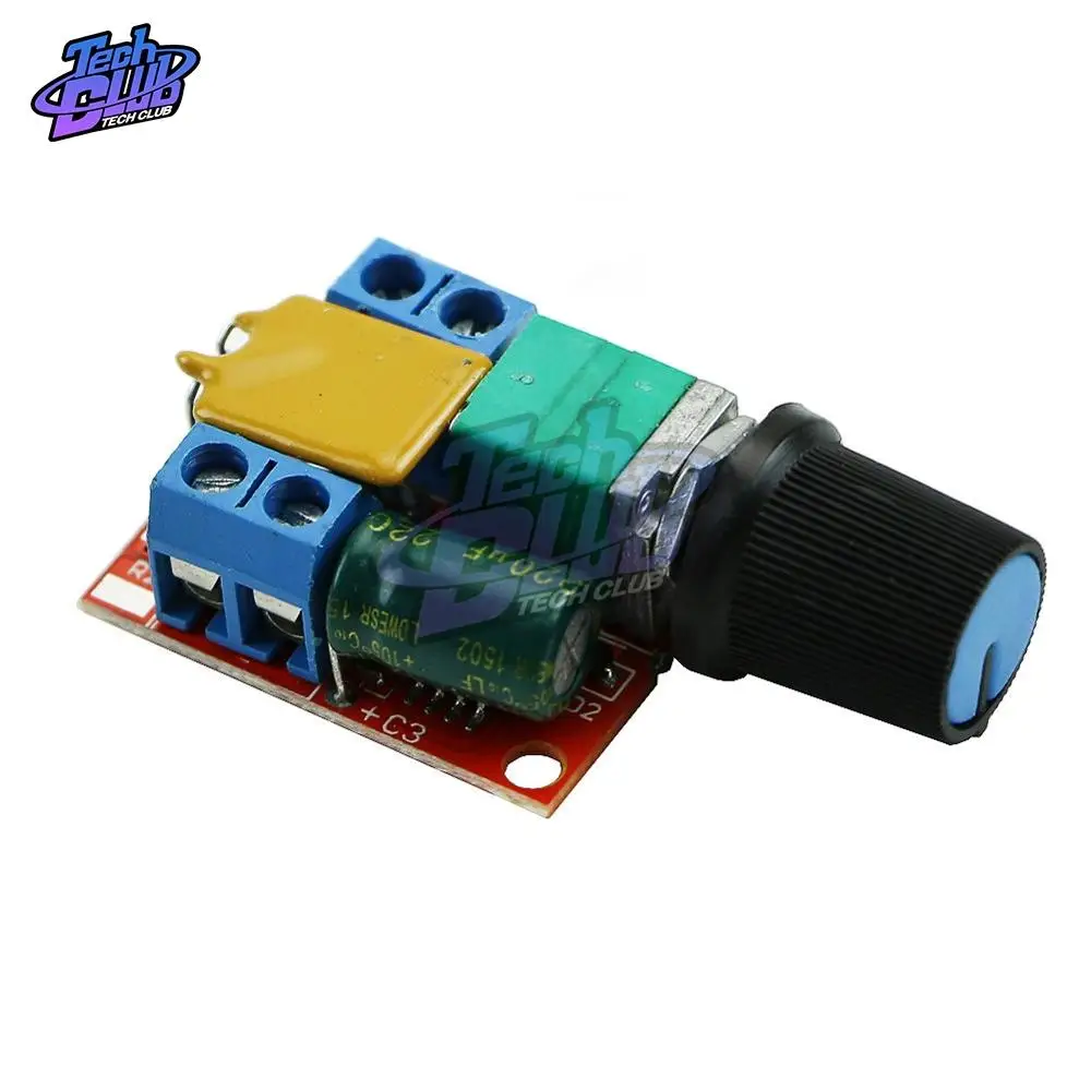 Мини переключатель регулировки скорости 5А для двигателя постоянного тока 3в 35в
