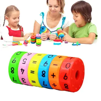 

6pcs Magnetic Montessori Kids Preschool Educational Plastic Toys Math Numbers DIY Assembling Puzzles Board Toys Children Gift