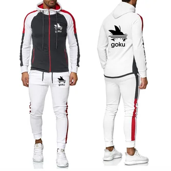

Spring Autumn Funny Anime Dragon Ball Z printing high quality Cotton Men's hoodie high quality Cotton Son Goku Men Sportswear