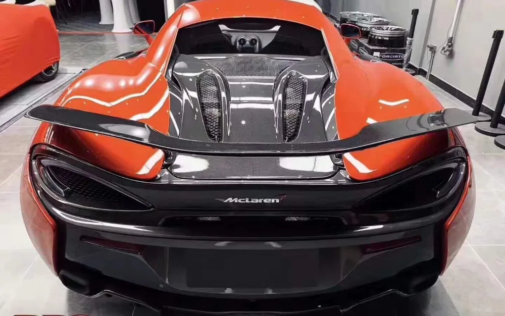 Карбоновое волокно заднее крыло багажника выступ Спойлеры для mlaren 570S 540C 570GT Novitec стиль спойлер