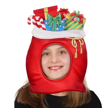 

Cartoon Cute Christmas Hat Lucky Bag Headgear Cosplay Props Headwear for Christmas Holiday Party Performance Props