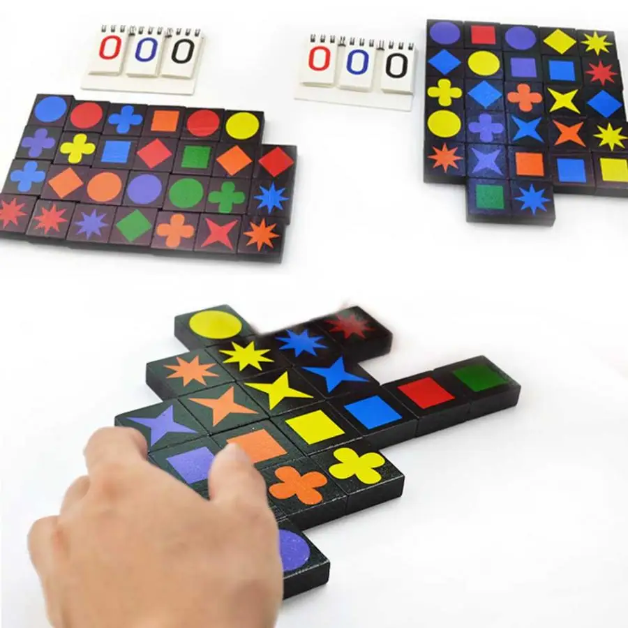 game 108 Pcs Wooden Educational Blocks Montessori Set Learning Mind Games Children Toys Kids tarot cards