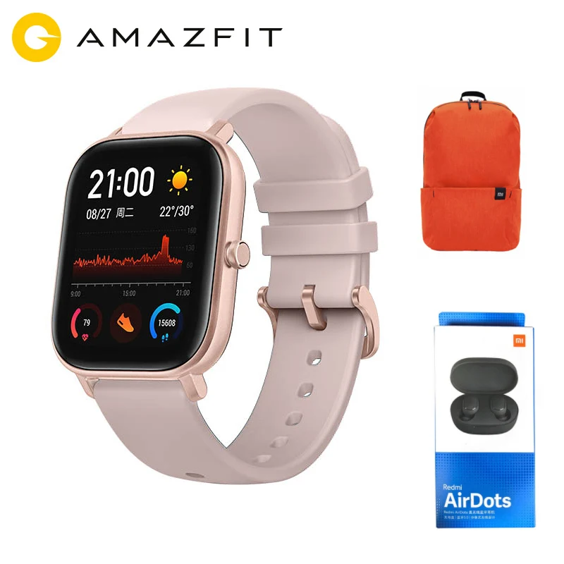 Amazfit GTS Смарт часы глобальная версия Huami Открытый gps позиционирования бег