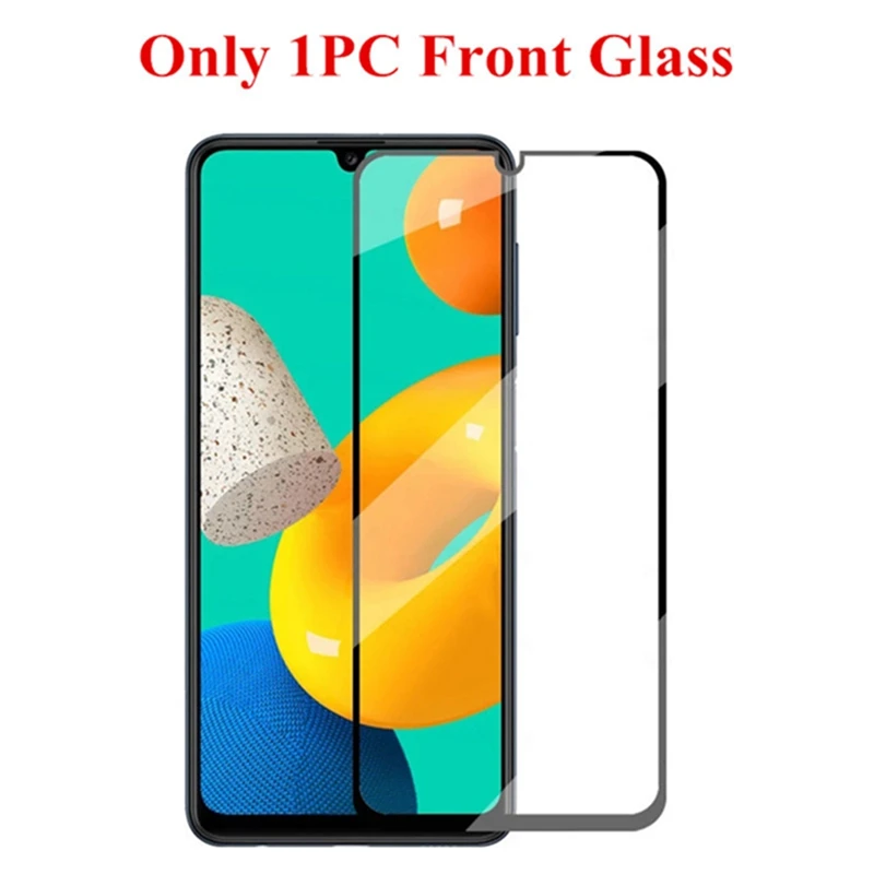 phone glass protector 2in1 Tempered Glass For Samsung Galaxy M32 Full Camera Lens Glass Screen Protector for Samsung M 32 M32 6.4'' Protective Glass mobile protector Screen Protectors