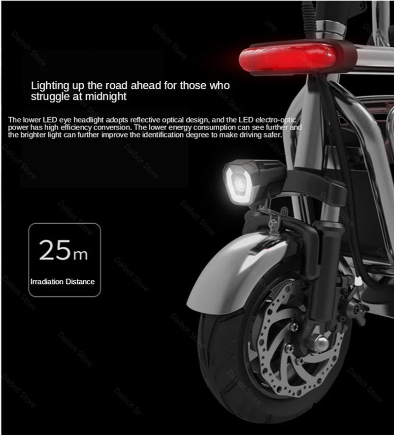 400W 80KM 48V Powerful Electric Bike Electric Bicycles Parent Car AdultsGirls Mini Foldable Electric Scooter BlackPink (8)
