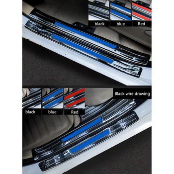 

Stainless Steel Sliver Inner & Exterior Door Sills for Toyota Corolla 2014 2015 2016 2017 2018 2019