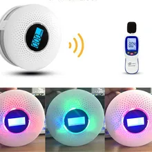 Беспроводной детектор дыма и CO пожарная защита Угарный газ датчики сигнализации со звуПредупреждение лом домашняя система охранной сигнализации