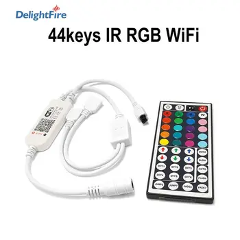 

WIFI Controller Control 2 Output Ports Controller DC5V 24V Controller 22/24 Keys IR Remote For 5050 2835 RGB LED Strip Lighting