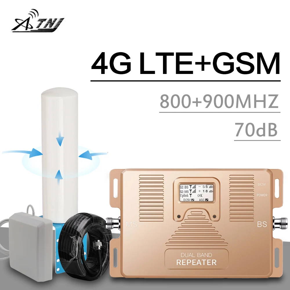 800900DualBandSignalRepeaterGSM900LTE800mhz2g4gCellular