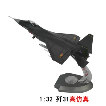 

1:32 J-31 Stealth Fighter Model Falcon Eagle Simulate Alloy Aircraft Model Diecast Scale Jian-31 Military Gift Model Decoration
