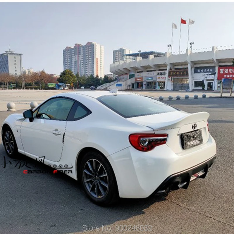 

for Subaru BRZ car tail trunk type FRP fiberglass material paintless spoile Carbon Spoiler Wing Trunk Lip Boot Cover Car Styling