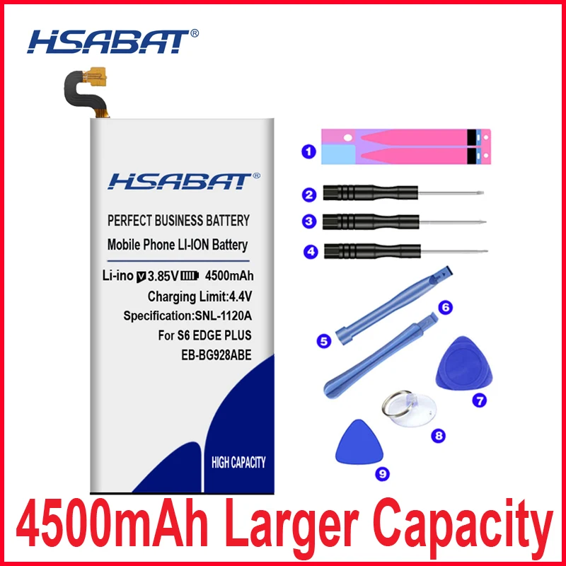 HSABAT 4500mAh для Samsung GALAXY S6 edge Plus G9280 G928F G928A G928P G928T G928V G928S G9287 G9287C Edge + EB-BG928ABE аккумулятор |