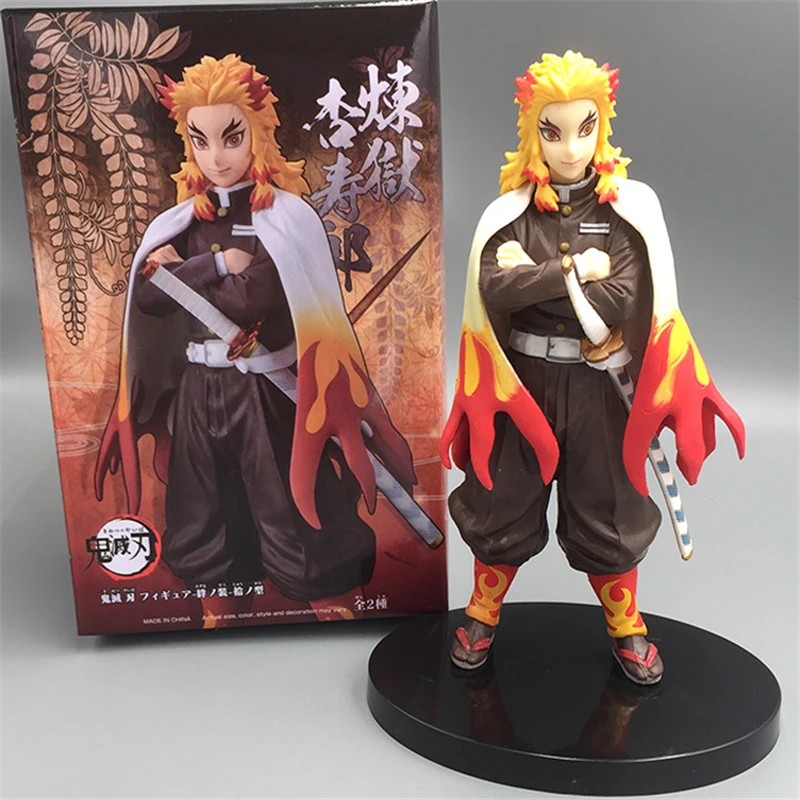 New Rengoku Kyoujurou Demon Slayer Kimetsu No Yaiba Vol 2 Cool Standing Ver Pvc Action Figure Model Gift 17cm Action Figures Aliexpress