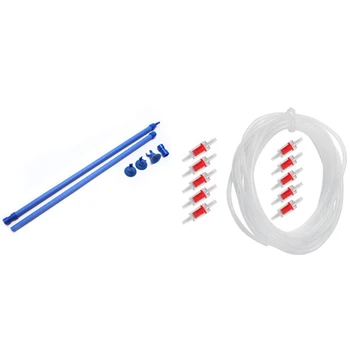 

Fish Tank Aquarium Air Stone Bubble Wall Aeration Tube Oxygen Pump Diffuser with 10M Aquarium Air Line Hose Fish Pump