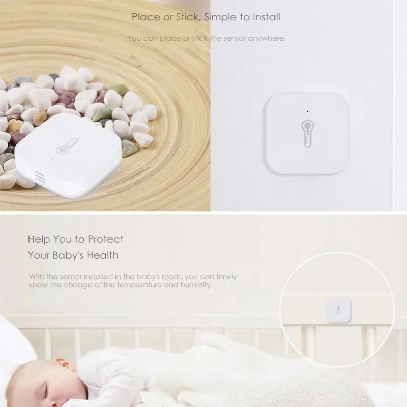 Aqara, умный датчик температуры Hu mi dity, ZigBee, Wifi, беспроводная работа с mi jia mi Home App, умный дом, пульт дистанционного управления Aqara, умный датчик температуры Hu mi dity, ZigBee, Wifi, беспроводная работа с mi jia mi Home App, умный дом, пульт дистанционного управления