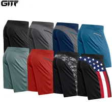 GITF спортивные шорты для тренировок и бега, мужские шорты для фитнеса, простроченные спортивные шорты на молнии, быстросохнущие мужские пляжные шорты