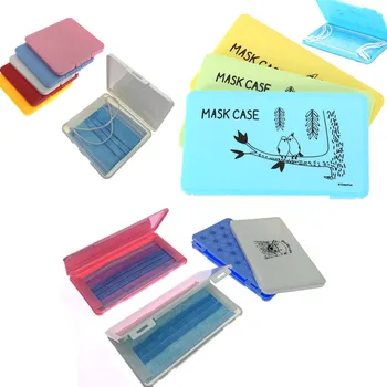 

Birds portable Bear Mask storage box mask packaging box moisture-proof dustproof rectangular storage box disposable mask Case