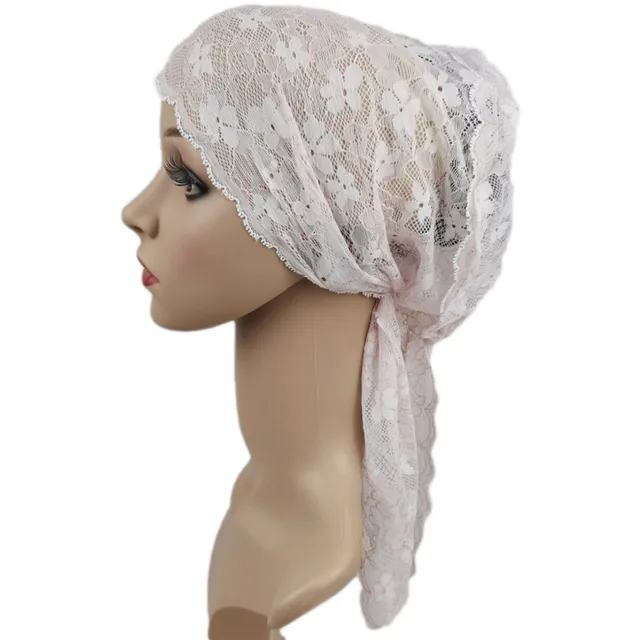 Muslim Inner Hat Lace Under Scarf Hijab Bonnet Cap Headwear Islamic Headwrap New