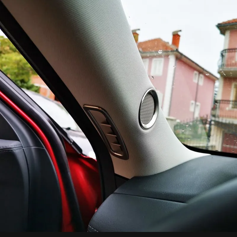 Для мазда сх5 Mazda CX-5 динамик звуковое кольцо накладка из нержавеющей стали украшения интерьера молдинги аксессуары，автотовары，наклейки на авто