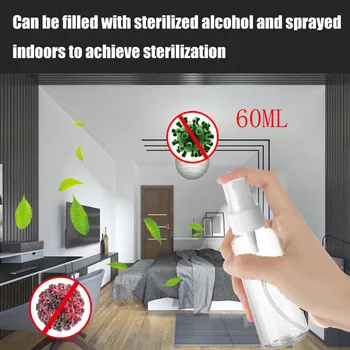 

1/2/5pcs Spray Bottle for Disinfection Liquid Spray Pot Portable Bottle 60ML Plastic material for personal use Wholesale 2020