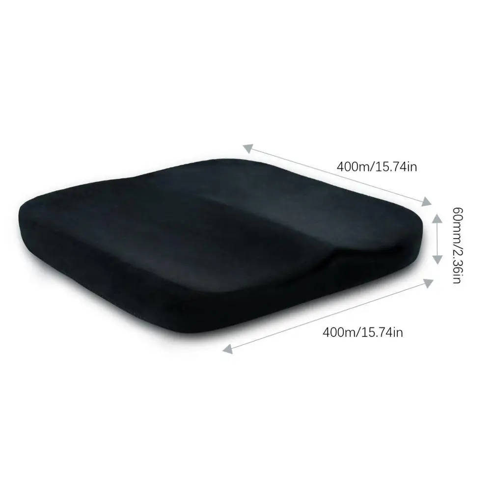 Memory Foam Клин автомобильное кресло поясничная поддержка подушка боль в спине высота бустер для офиса облегчение боли эластичный