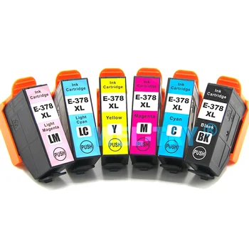 

T378 XL ink cartridge for Epson Photo XP-8500 XP-8505 XP8500 XP8505 priner, 378XL , full ink with chips, 378 XL