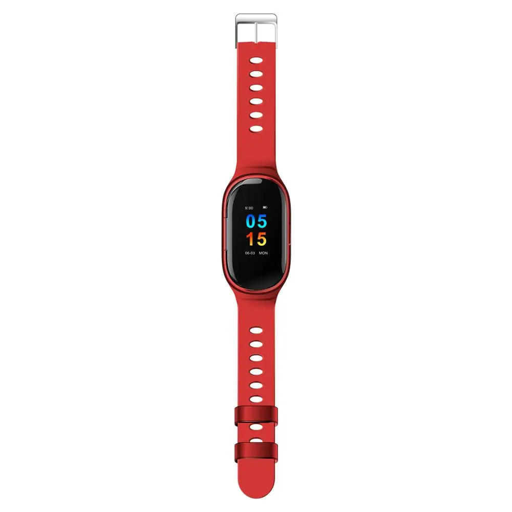 LEMFO Смарт-часы мужские модные M1 с Bluetooth наушниками Монитор Сердечного Ритма Смарт-Браслет спортивный трекер для мужчин и женщин - Цвет: red