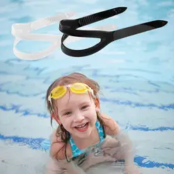 Universal Swimming Goggles Swim Glasses Eyewear Silicone Protector Strap Spare Band Accessories Clear/black Replacemen F8q5