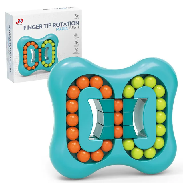 Rotating Relieve Stress Magic Bean Fidget Toy Decompression Creative Fingertip Small Beads Finger Cube Toys for Kids/Adult 6